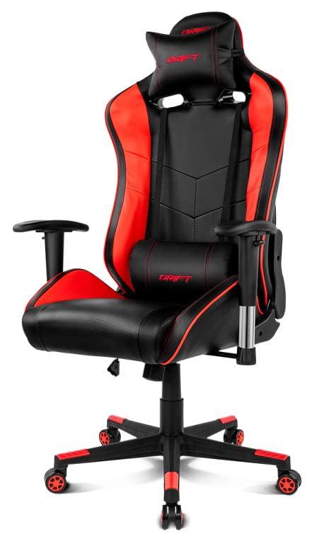 Sillas Gaming Drift DR85BR - Silla Gaming Profesional, Polipiel, reposabrazos 2D, Piston Clase 4, Asiento basculable, Altura Regulable,...