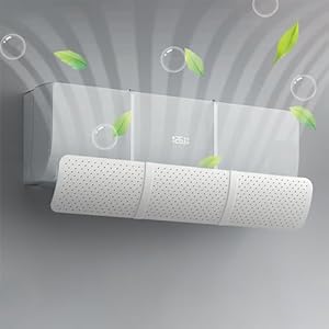 Deflector aire acondicionado, Deflector de Viento de Aire Acondicionado Deflector retráctil de Salida del, Aire Acondicionado Anti-soplado Directo (Blanco)