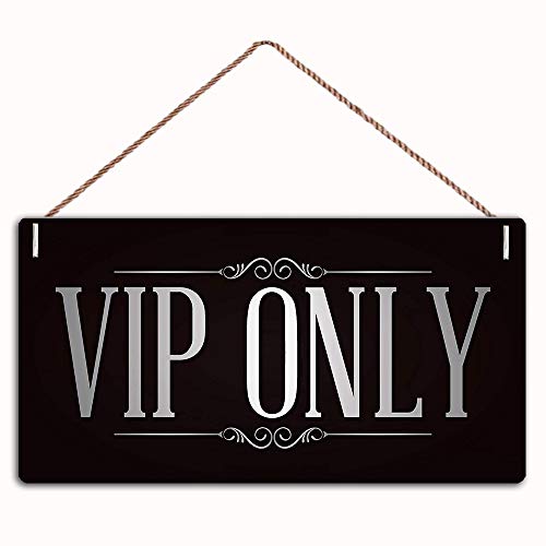 MAIYUAN Wood Pub Sign VIP ONLY Man Bar Pub Sign BBQ Beer Garden Party Dad Mumï¼Œ bar Decor Signï¼ŒWall Door Sign,10
