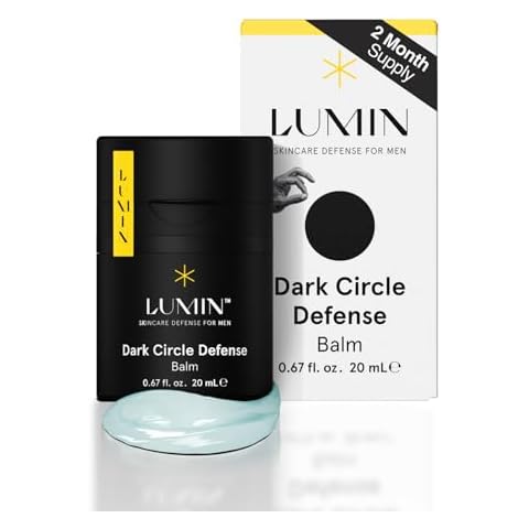 Lumin - Men's Dark Circle Defense Balm - Anti-Aging Korean Formulated Eye Cream Treatment for dark circles, fine lines, & wrinkles, Suitable for all skin types, Daily Use, 20ml, 1-Pack Cover