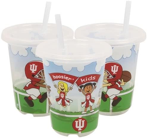 Northwest Indiana Hoosiers 10 oz Sip n Go Plastic Cup - Set of 3 Cups