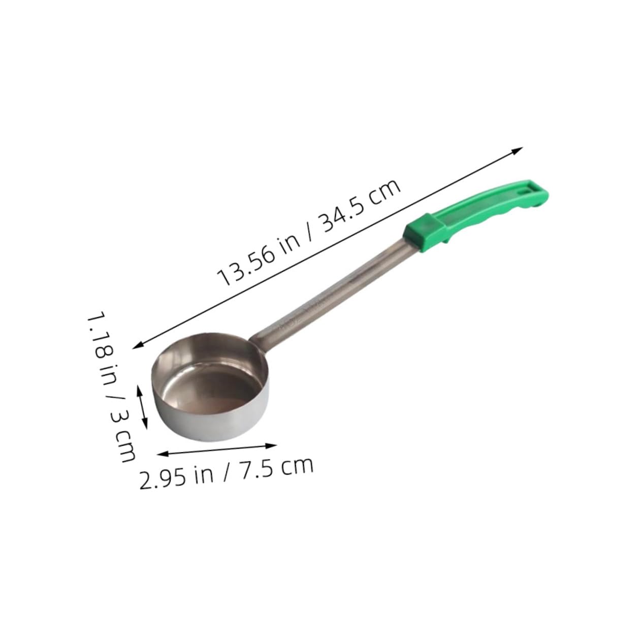 Cabilock Sauce Ladle Kitchen Spoon for Pizza Soup and Condiments Flat Bottom Design for Easy Serving and Measuring for Home Restaurant Use
