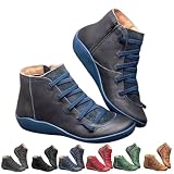 Blue Ankle Boots for Women Arch Support 2026,Women's...