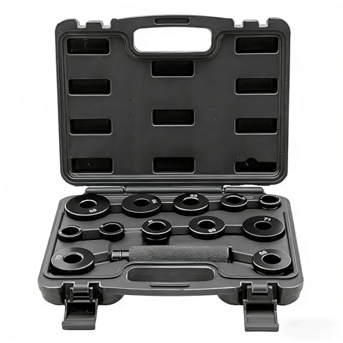 Transmission Bushing Driver Tool Kit 13-Piece Master Set for GM 700R4 4L60 4L60E 4L65E Bearing and Seal Installer Remover with Knurled Handle Press Drivers