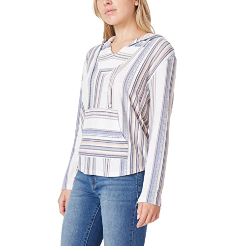 WallFlower womens Baja Long Sleeve Knit Hoodie Pullover2