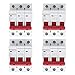 Price comparison product image 4Pcs Miniature Circuit Breaker DZ47-63Z DC 750V 3P MCB Circuit Breaker Photovoltaic Air Switch Overload Leakage Circuit Protection(63A)