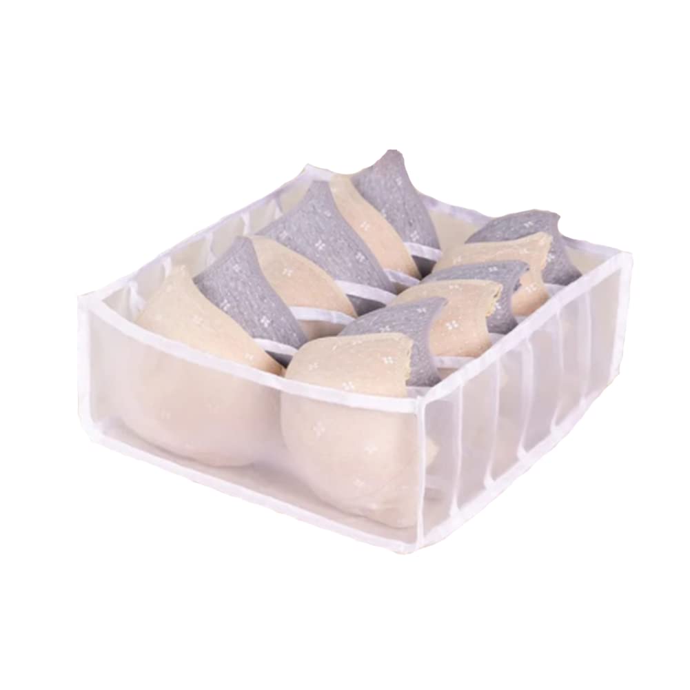 Organizador de ropa plegable lavable, almacenamiento de camiseta, apilable, de malla, solución de gestión de ropa, ahorro de espacio (13)