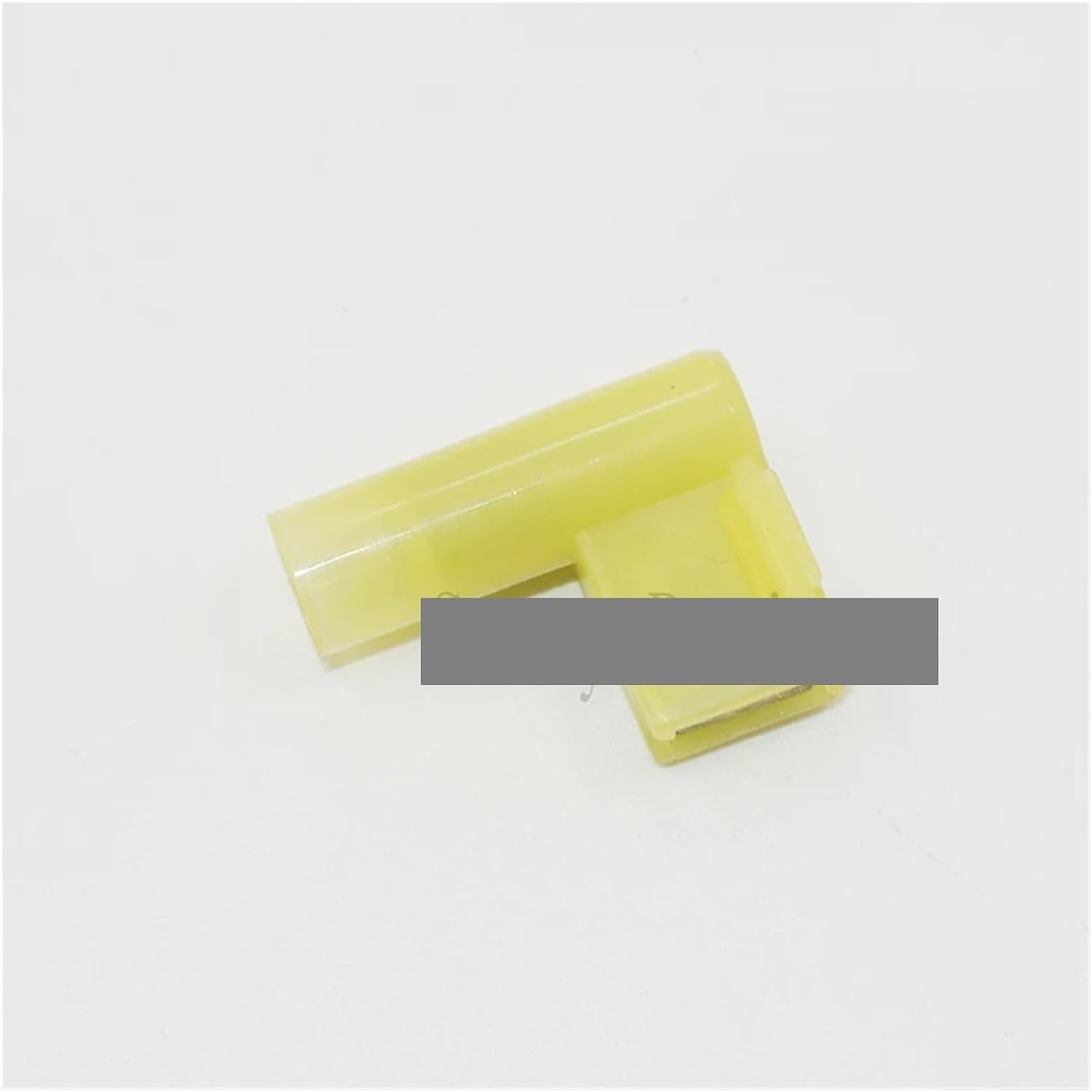 500pcs FLDNY5.5-250 Yellow Flag Female Terminal Insulated Flag 6.3 Right Angle Crimp Terminals