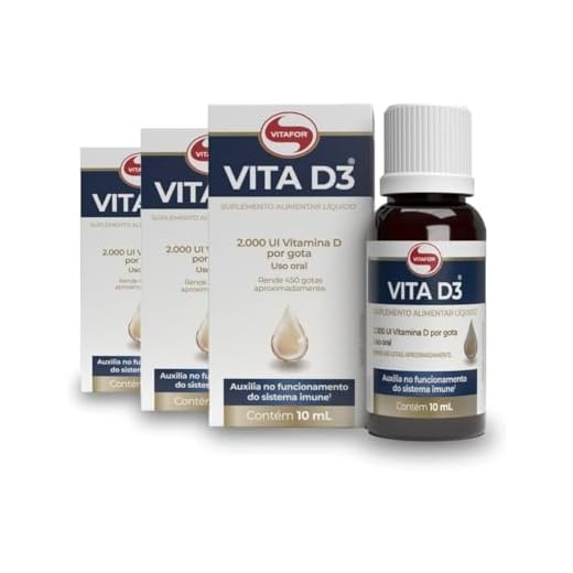 Kit 5 Vita D3 2000ui Vitafor 10ml em Gotas