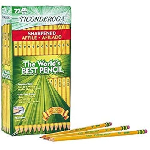 Pack x72 Lápices Ticonderoga Grafito #2 miniatura 1