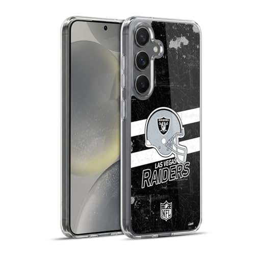 Funda gel para Samsung S24+ 5G antiarañazos con diseño casco Las Vegas Raiders NFL