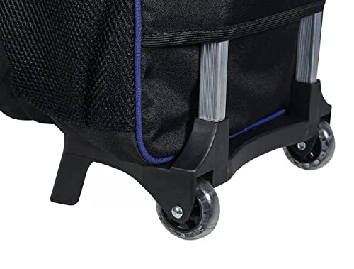 Kit Mochila Futebol De Rodinhas Grande Menino Lancheira Térmica Com Alça De Ombro Bolsos Laterais Ma