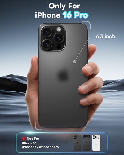 Image of OMOTON 2 Pack for iPhone 16 Pro Privacy Screen Protector 6.3 inch