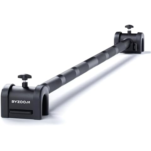 BYZOOM FITNESS Easy Bar Exclusive for BYZOOM FITNESS Adjustable Dumbbell to Barbell for Weight Training Fitness Exercise Full Body Workout for Home Gym Woman Beginner Black Cover