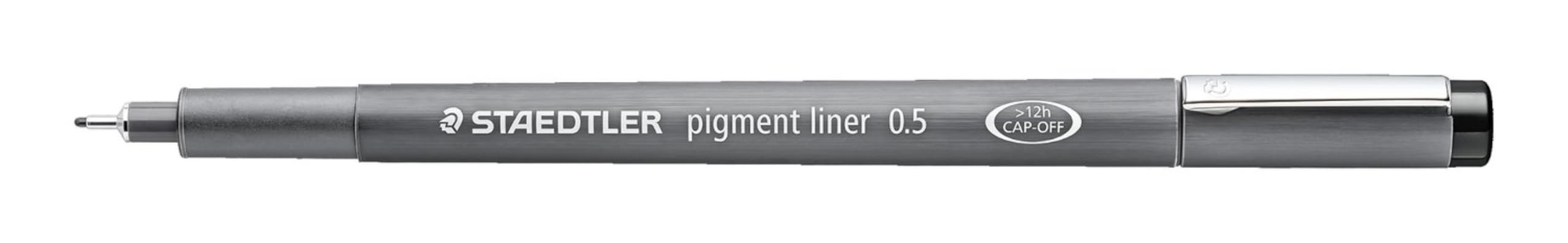 Staedtler pigment liner fineliner technical drawing pen black ink 0.5mm