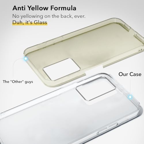 Image of Jkobi Lifetime Anti-Yellow Clear Back Cover Case for Oppo A16 (Sleek Hard Crystal | Shockproof and Camera Protection)