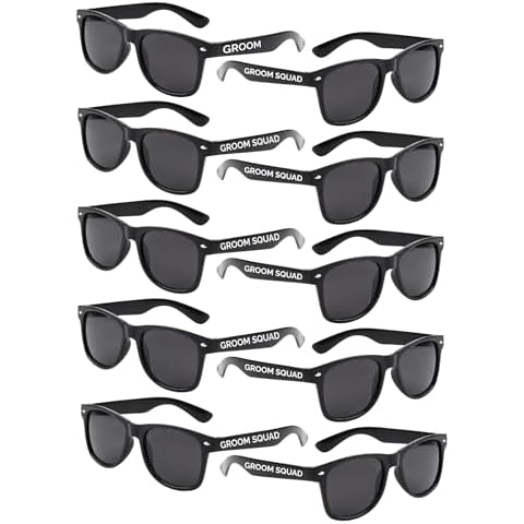 There Forever Studio Set of 10 Groom Squad Sunglasses for the Groomsmen. Groom, Best Man, Groomsman Wedding or Bachelor Party Gifts Cover