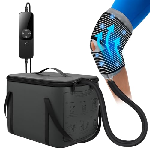 Ice Machine for Knee After Surgery, 6 Timers 5 Speed Levels, Cold Therapy Machine Knee Replacement, Knee Ice Pack Machine, Cryotherapy Pain Relief System