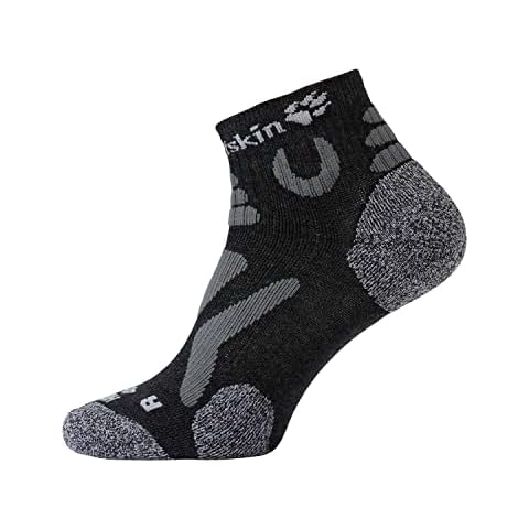 Jack Wolfskin Unisex Hiking Pro lav snit Schnelltrocknende Wandersocken, dark grey, 41-43 EU Cover