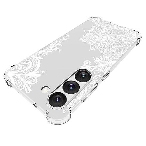 Sidande Case for Galaxy S23 Case, Samsung S23 SM-S911U Case for Girls Women, Clear Floral Soft Flexible TPU Slim Phone Protective Case Cover for Samsung Galaxy S23 5G (Mandala) by sidande - Used condition - Image 5