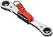 Tether-Ready DBL Ratcheting Wrench 15 x 17 mm 12 PT