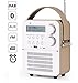 Produktbild Mini-DAB-Digitalradio Con dl,FM,Bluetooth,USB Play,Timer-Funktion und Wecker-Set mit Wiederaufladbar Batterie (6.3/4.7/2.9inch)