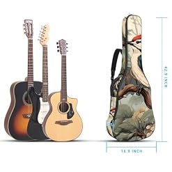 JRHEJTFZ Housse pour guitare acoustique de 1,9 cm d’épaisseur – Imperméable – Durable et élégant – Motif pic-vert – Fleur rouge, Multicolore 4., 42.9×16.9×4.7 in, Motif imprimé tendance - Les Beatles, Paul McCartney, John Lennon, RIngo Starr, George Harrison JRHEJTFZ Housse pour guitare acoustique de 1,9 cm d'épaisseur - Imperméable - Durable et élégant - Motif pic-vert - Fleur rouge, Multicolore 4., 42.9x16.9x4.7 in, Motif imprimé tendance – Image 5