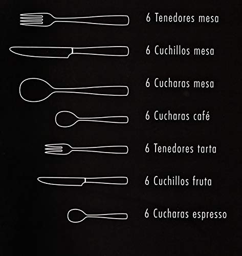 Set Cuchillos Mesa 42 Piezas Acero Inox miniatura 3