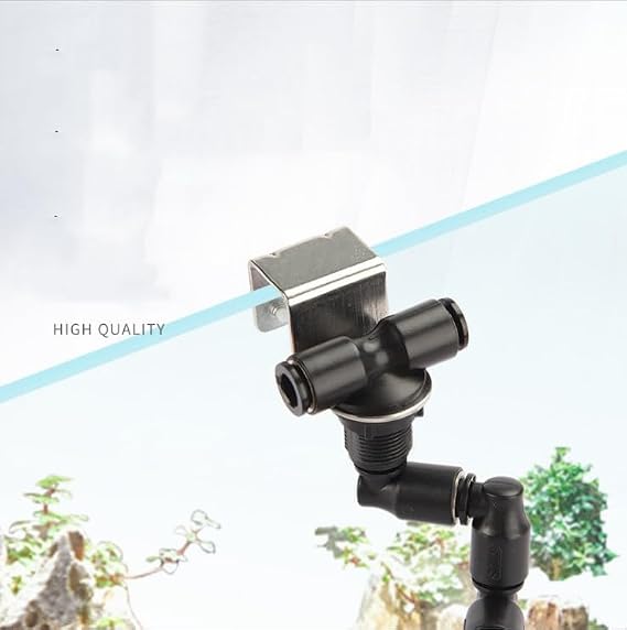 Reptiles Fogger Mist Sprinkler, 360Adjustable Double Head Reptiles Fogger Mist Sprinkler for Rainforest Amphibians Plants Flowers