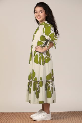 Image of Fashion Dream Girl's Rayon Floral Printed Dress|Girls Dress|Western Dress|Casual Wear