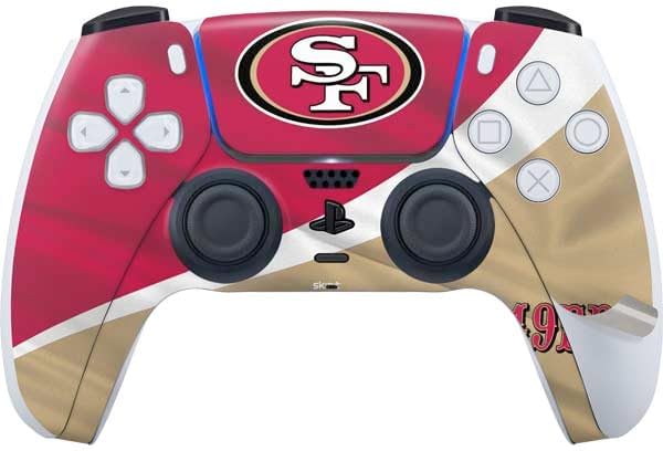 Skinit Decal Gaming Skin Compatible with PS5 Pro Disk Bundle - Officially Licensed NFL San Francisco 49ers Design