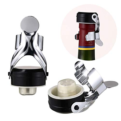 Tapón de champagne de acero inoxidable con bomba de presión integrada 4