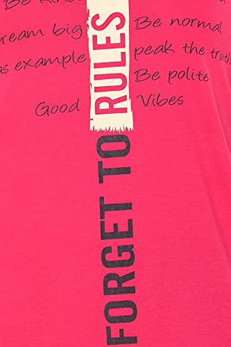 Image of In Love Women's Plus Size Printed Long Tops, Round Neck 3 /4 Sleeve Relaxed Fit Longline T-Shirt Tunic
