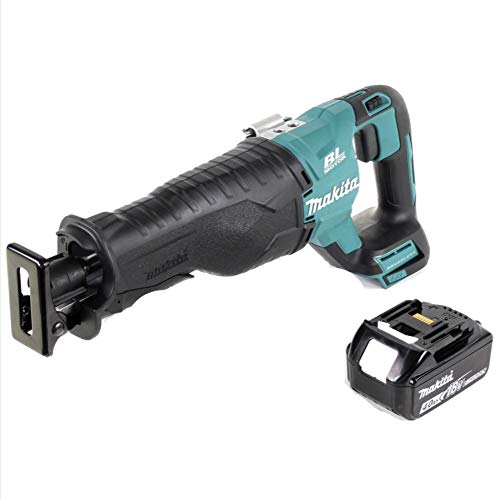 Makita DJR 187 M1 18 V Li-Ion Scie récipro sans fil + 1x Batterie 4,0 Ah - sans Chargeur ni Coffret de transport
