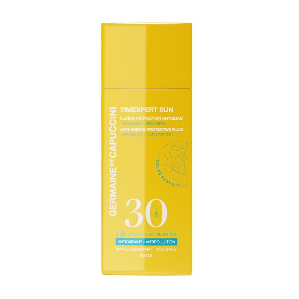 Germaine de Capuccini - Timexpert Sun - Fluido Protector Solar Antiedad SPF 30 - Crema solar - Previene arrugas y las manchas provocadas por el sol - Unifica el tono de la piel - 50 ml