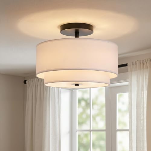 Easric Modern Flush Mount Ceiling Light Fixture