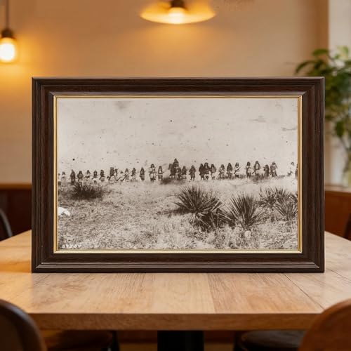 Impression sur toile Geronimo et Apaches tableau cadre premium - 6