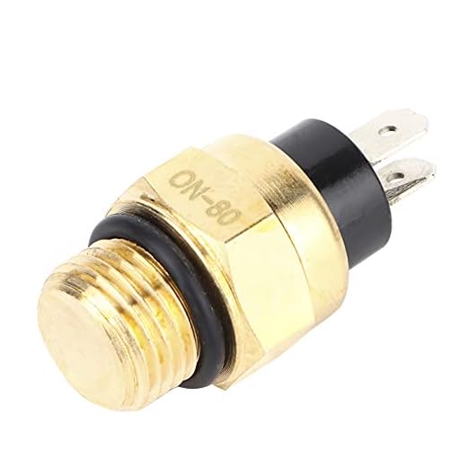 Interruptor de temperatura del ventilador Interruptores de temperatura del agua del radiador de la motocicleta Interruptor del sensor de temperatura del termostato del ventilador de enfriamiento del m