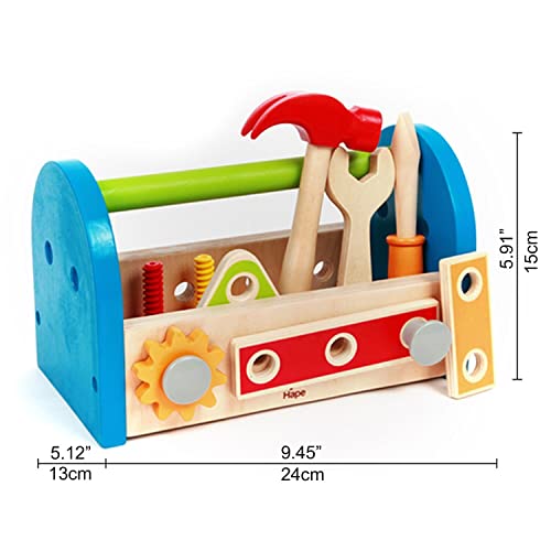 Hape E3001 Fix It Kid'S Wooden Tool Box And Accessory Play Set thumb #2