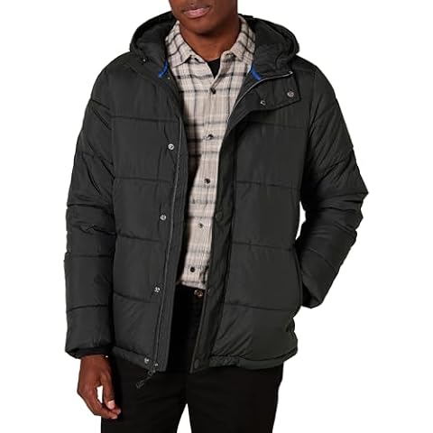 Amazon Essentials Men's Heavyweight Hooded Puffer Jacket Cover