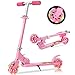 Price comparison product image TENBOOM Scooter For Kids Ages 4-7 Boys Girls With Led Light Up Wheels, 2 Wheels Kick Scooter Micro Kids Scooter With Adjustable Handlebar Rear Brake for Kids Ages 3-10
