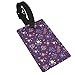 Cute and Fashionable Floral Seamless Pattern Luggage Tags for Suitcases Travel Tags ID Labels for Women Men Travel Bag Luggage Accessories