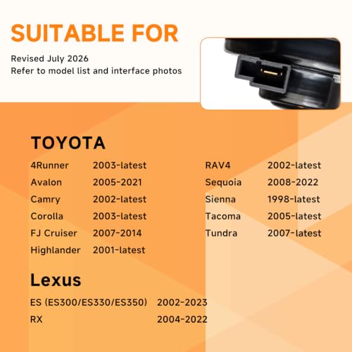 Image of Car Horn for Toyota with 1 to 2 Plug 12V RAV4 Camry Corolla Tacoma Highlander Tundra Lexus Horn Auto Dual-Tone Electric Horns High /Low Tune