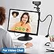 Ieron Webcam-Halterung, Sport-Camcorder-Halterung, Metall-Biegeclip, Desktop-Kamerahalterung für C920, C922, C930e, C930, C615 mit 1/4 Zoll Gewinde, Stativkopf, 360 Grad drehbar