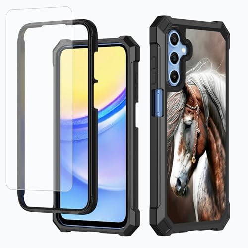 BFDHGQZC �P�[�X Samsung Galaxy A17/A26 5G 6.6�C���`�p �X�N���[���v���e�N�^�[�A���ϋv��w�n�[�hPC & �\�t�gTPU�o���p�[ �ϏՌ��ی�J�o�[ Samsung A17�A�n�p