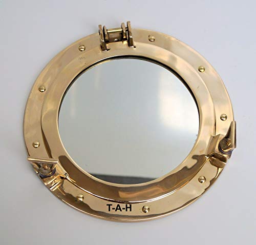 THE ANTIQUE HOUSE Miroir mural en laiton avec hublot de 30,5 cm pour décoration d'intérieur