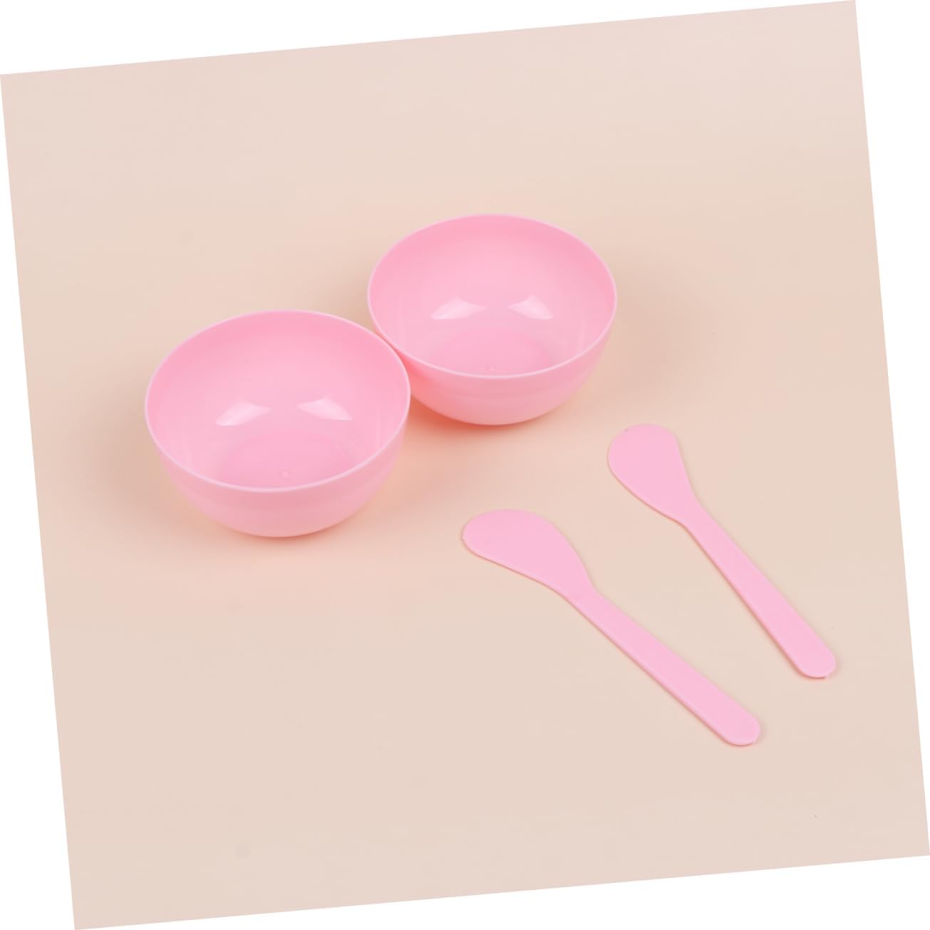 TEHAUX 20pcs Crystal Mud Mixing Bowls Plastic Containers for Crafts Includes Spoons Space-saving Washable Reusable for Boy Girl Art Projects and Crafting image 4
