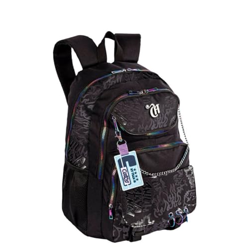 Mochila de Costas 2 Compartimentos Sestini Capricho Generation Preto 076087-01