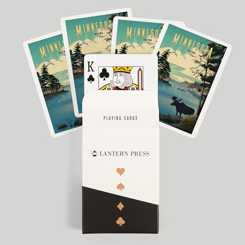 Lantern Press Baraja de 52 cartas tamaño póker miniatura 6