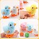 Norhogo 4 Stück Ostern Aufzieh Huhn, osterdeko küken kücken küken, küken Party Favors Dekoration für Kinder, aufziehspielzeug Ostern, aufzieh küken, küken springen Huhn plüsch, Zufällige Farbe